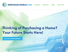 Tablet Screenshot of mortgage-world.com